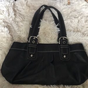 COACH Black Leather Purse